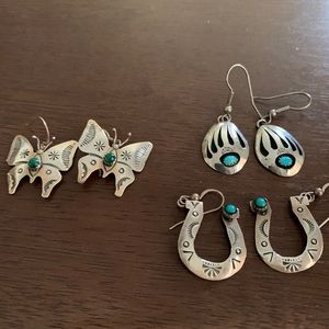 Southwestern sterling earrings.